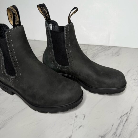 Blundstone 1630 Rustic Black Gray Chelsea Leather Boot 3.5 / 6.5 - Picture 11 of 16